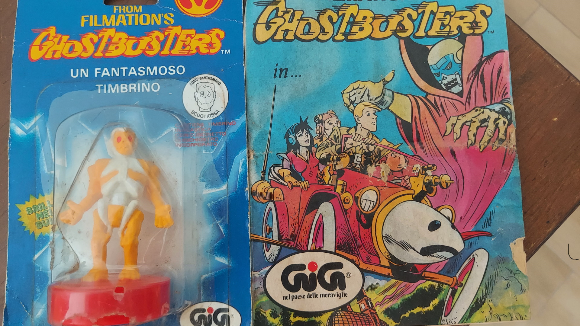 Timbrino e fumetto anni '80, entrambi griffati GIG